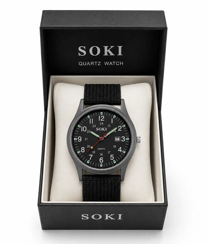 Nylon Strap Analog Wristwatch