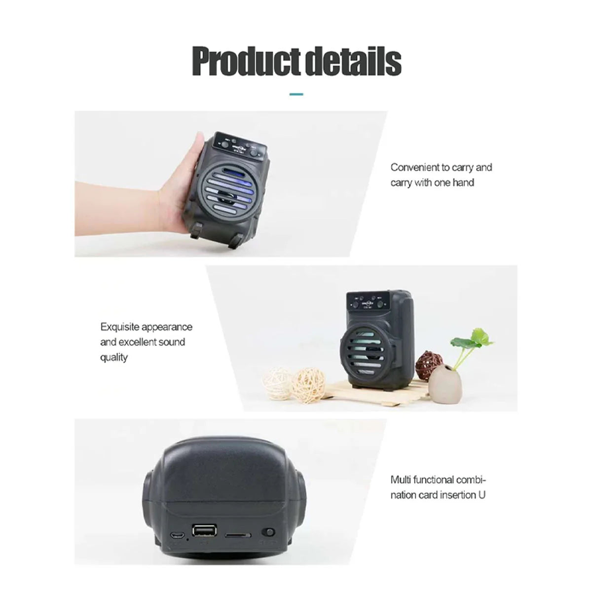 Portable Mini Wireless Speaker – 3 Inch