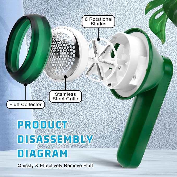 Rechargeable Lint Remover – Electric Fabric Shaver