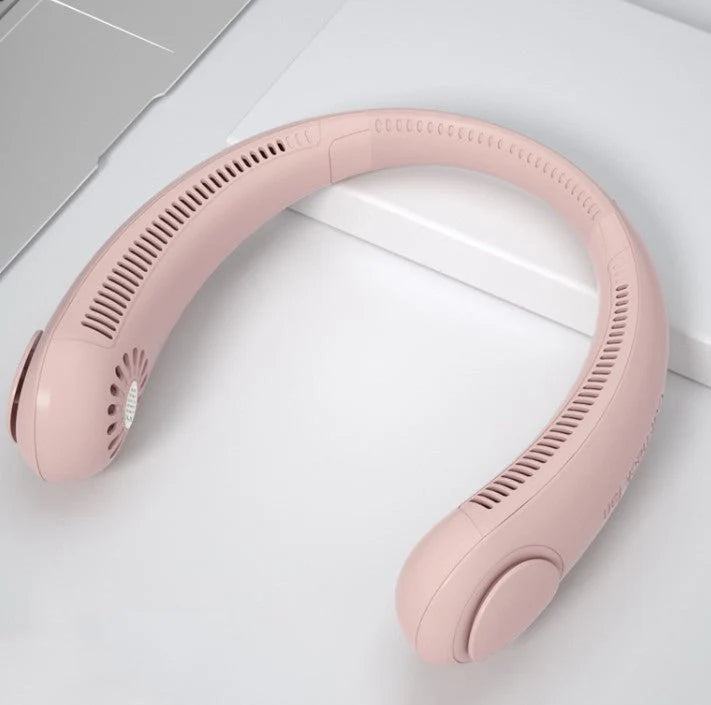 Vaneless Neck Hanging Fan – Wearable Bladeless Cooling Fan