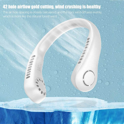 Vaneless Neck Hanging Fan – Wearable Bladeless Cooling Fan